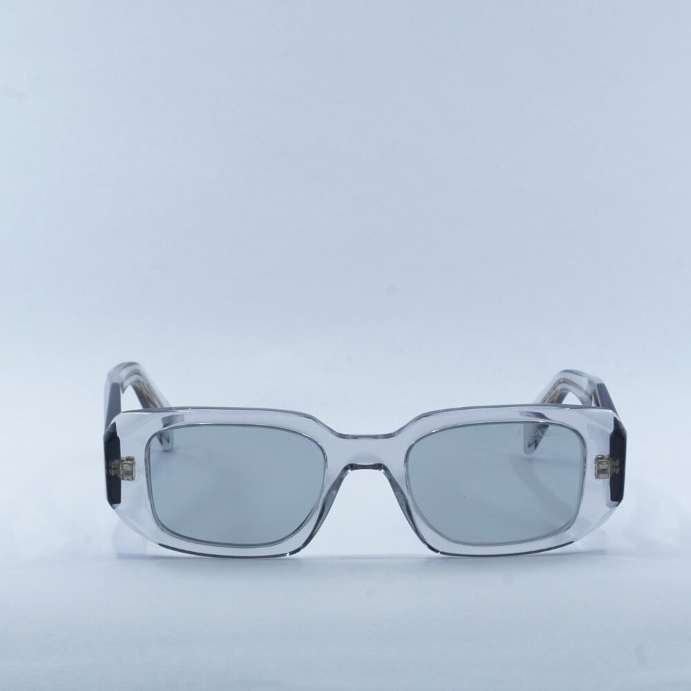 NEW PRADA PR17WS 12R30B TRANSPARENT GREY/LIGHT GREY SUNGLASSES - Picture 2 of 9